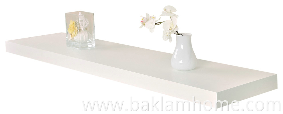 White Floating Shelves